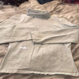 Iight blue turtleneck